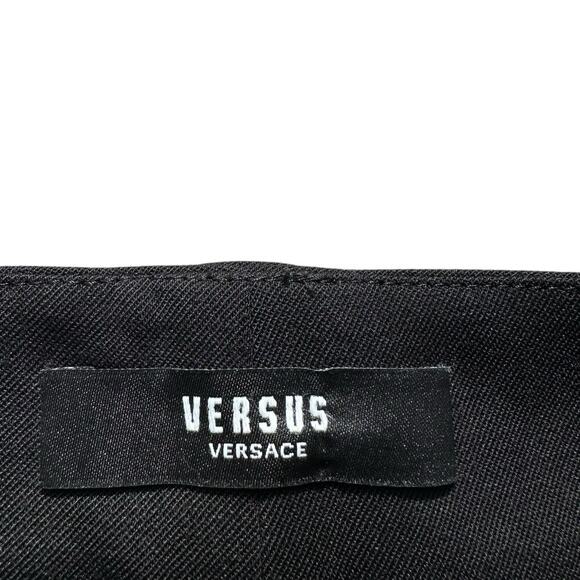 Versace Versus Shorts Tessuto Bermuda Womens 30" Black Pleated Wool Luxury Italy - Picture 13 of 16